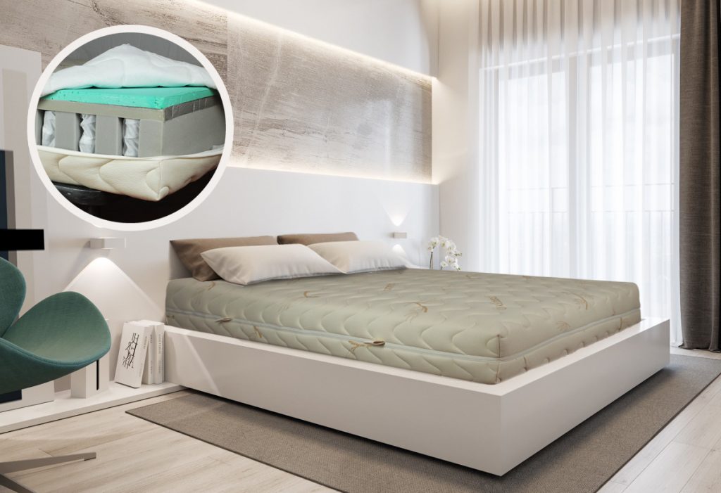 memory foam e molle insacchettate